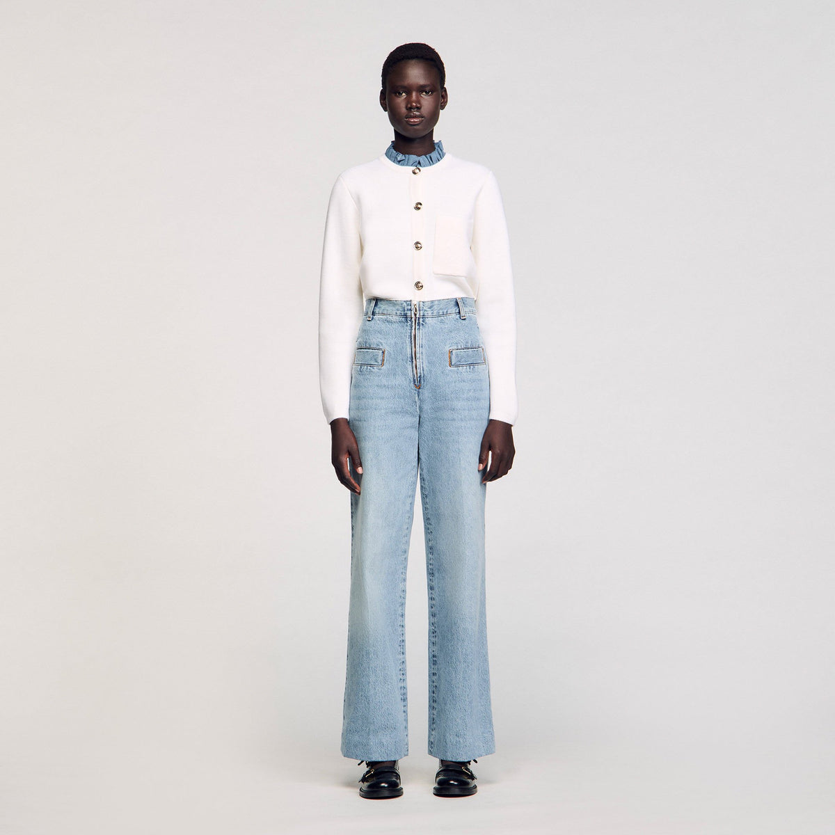 Sandro Wide-leg jeans
