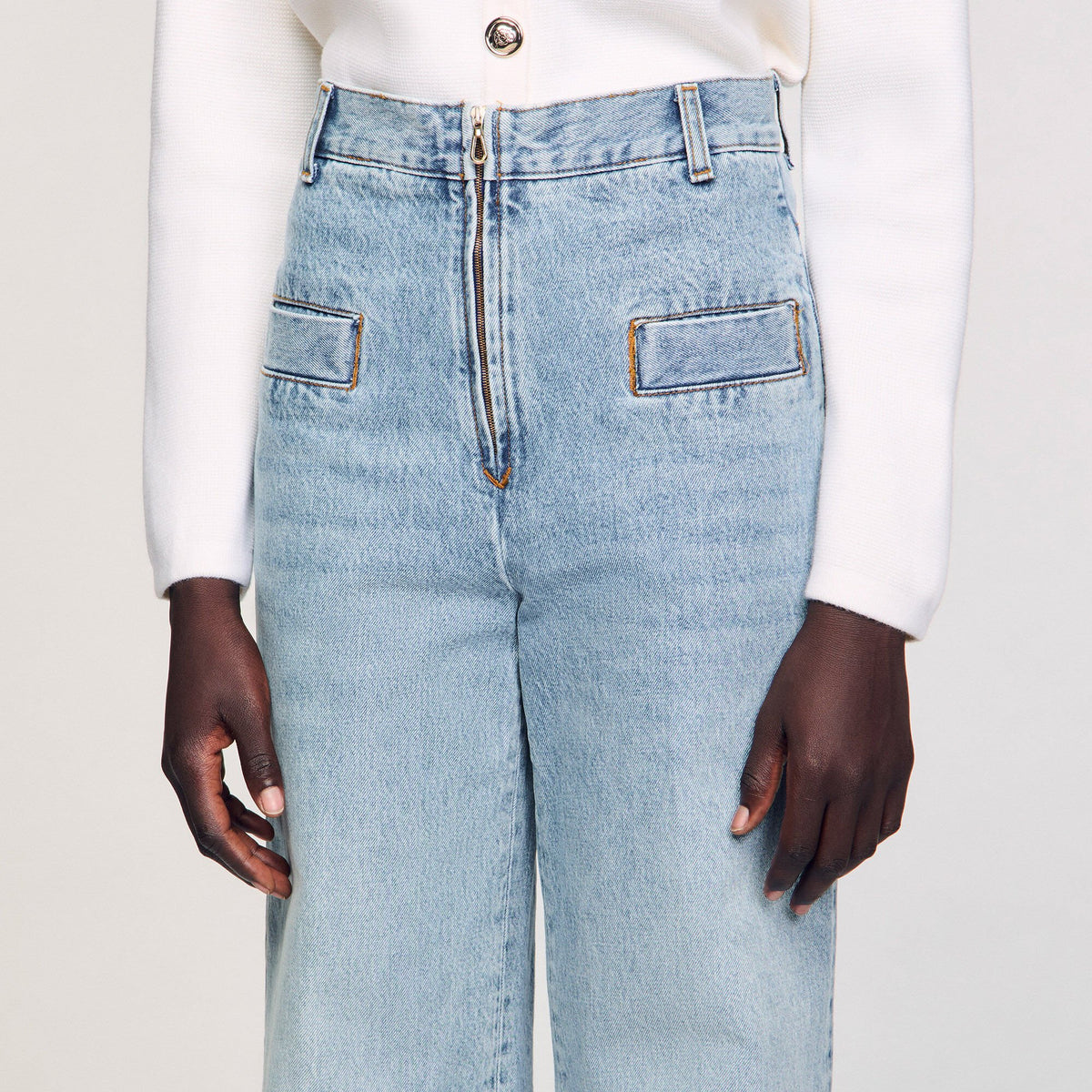 Sandro Wide-leg jeans