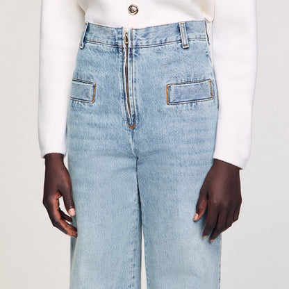 Sandro Wide-leg jeans