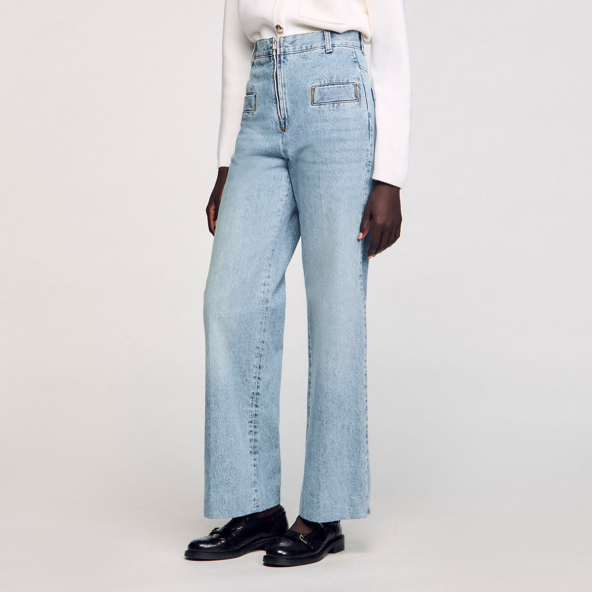 Sandro Wide-leg jeans