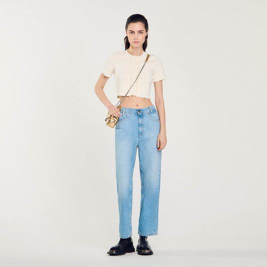 Sandro Low-rise straight-leg jeans