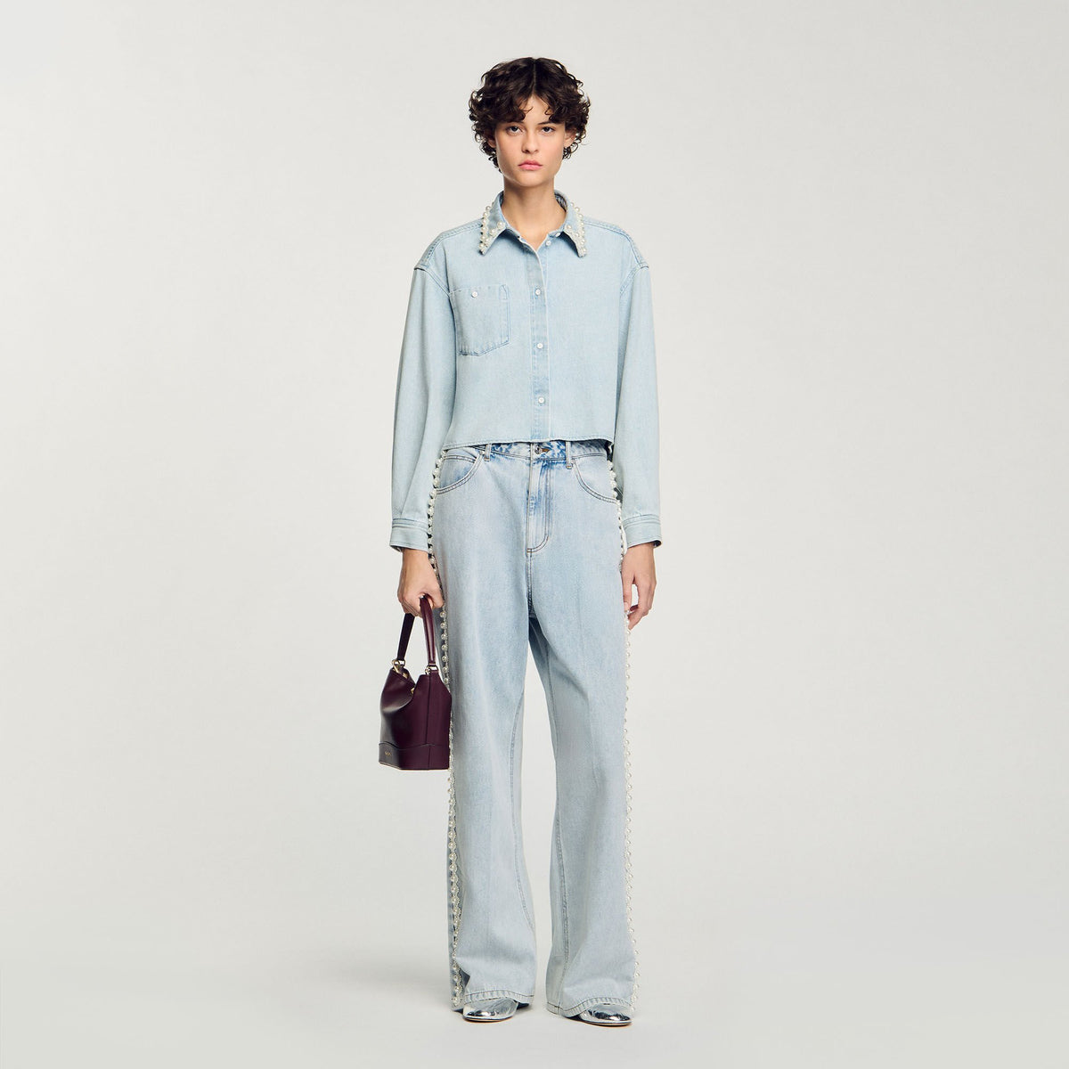 Sandro Beaded jeans