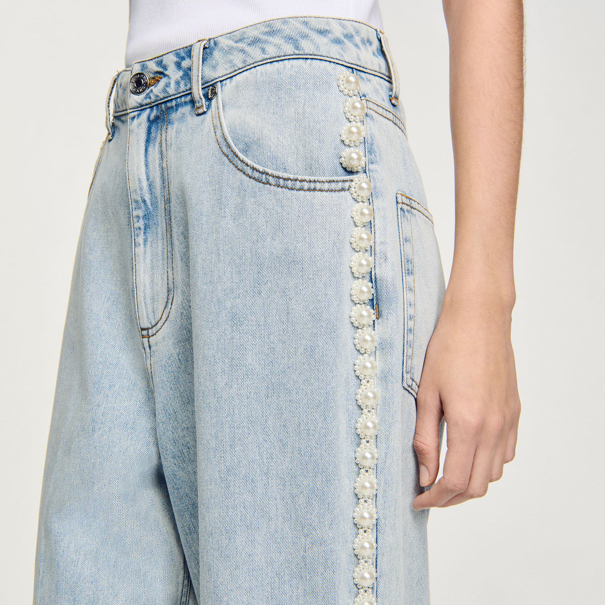 Sandro Beaded jeans