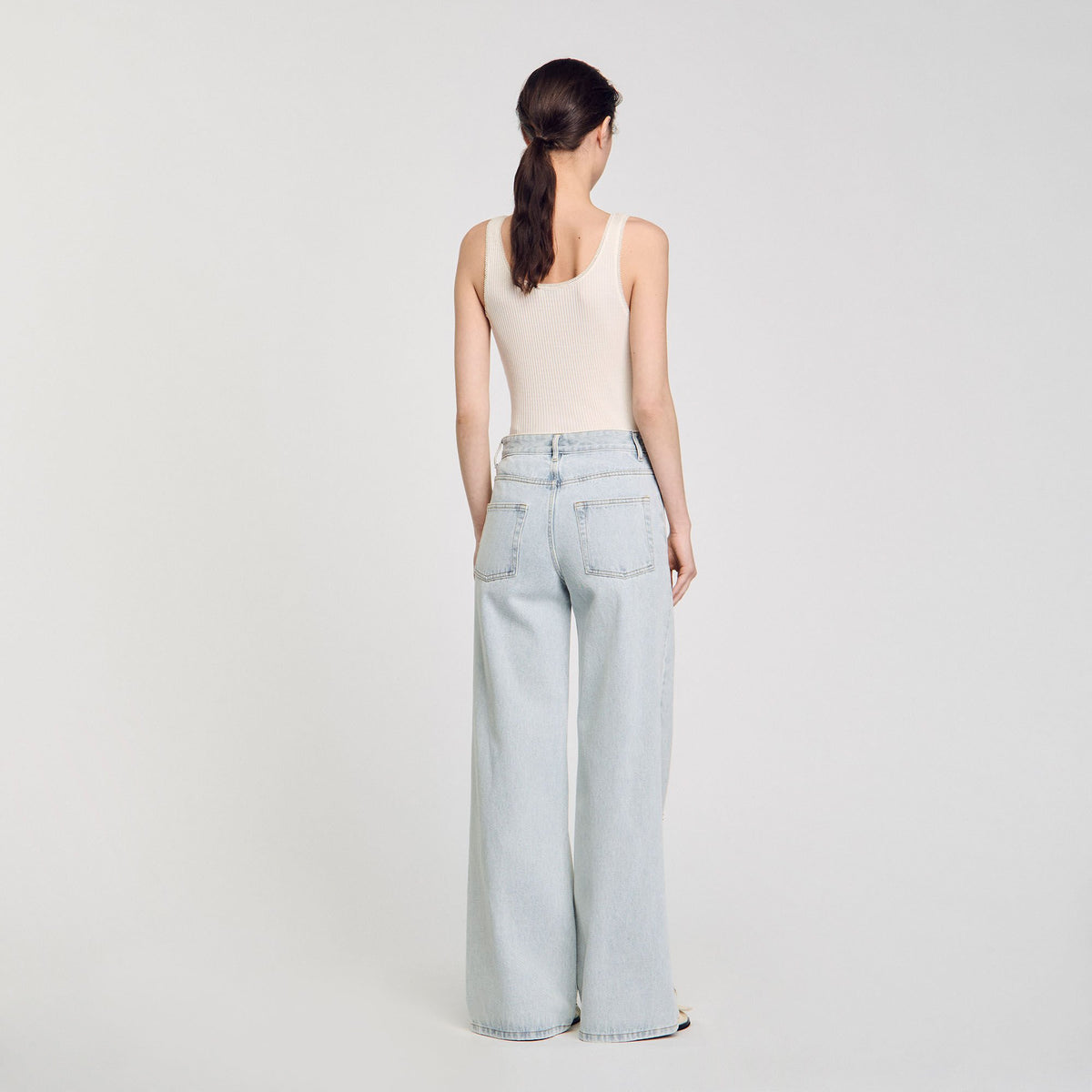 Sandro Jeans with rhinestone stripes
