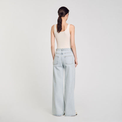 Sandro Jeans with rhinestone stripes
