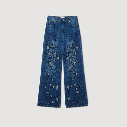 Sandro Embroidered jeans