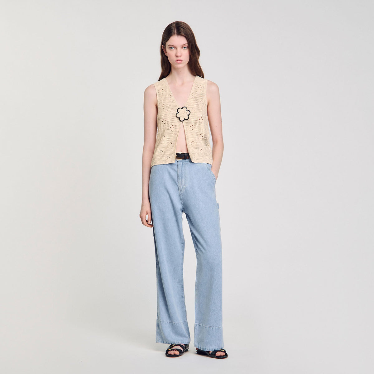 Sandro Wide-leg jeans