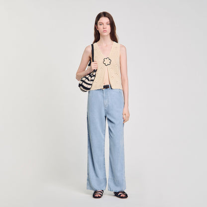 Sandro Wide-leg jeans