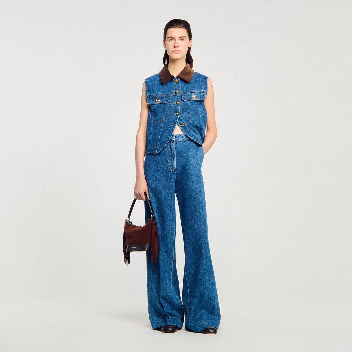 Sandro Wide-leg jeans