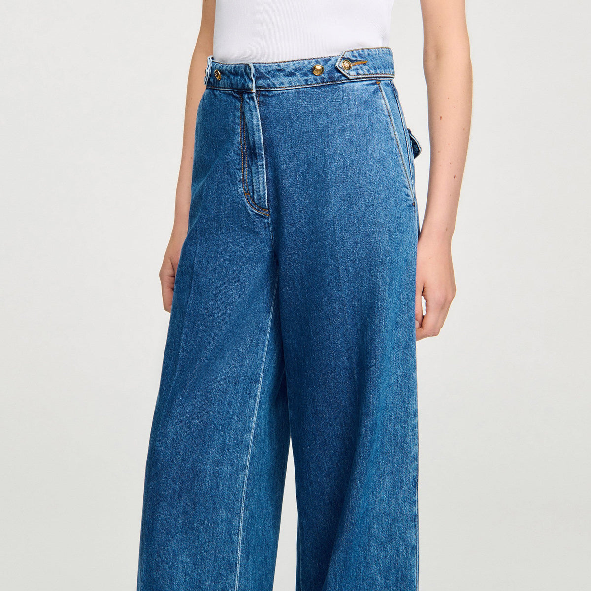 Sandro Wide-leg jeans