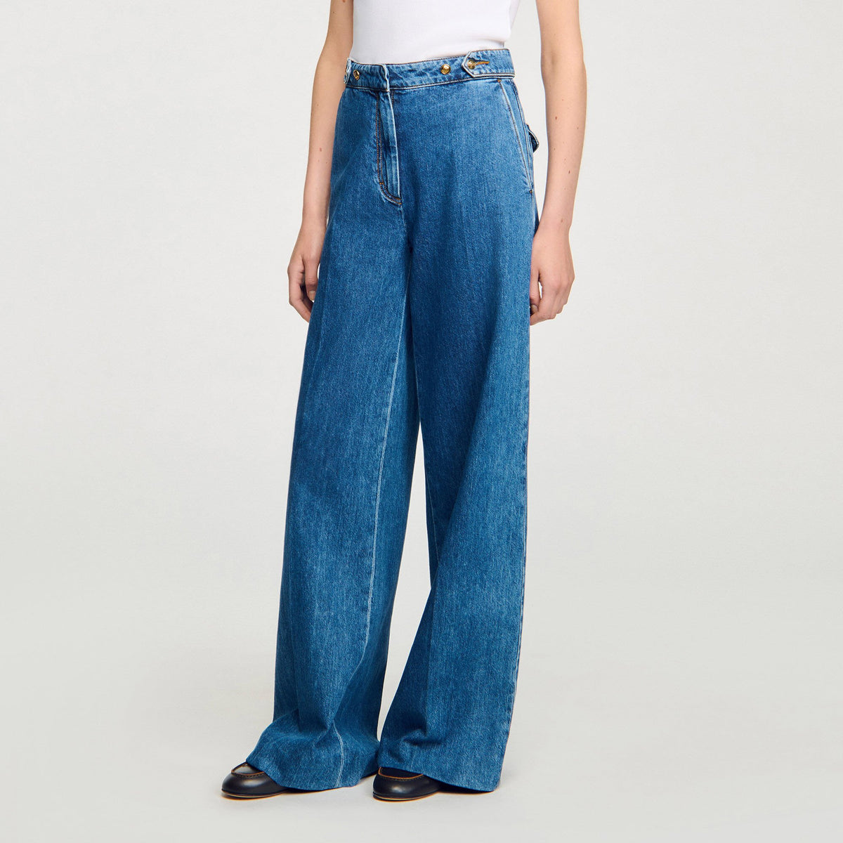 Sandro Wide-leg jeans