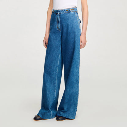 Sandro Wide-leg jeans