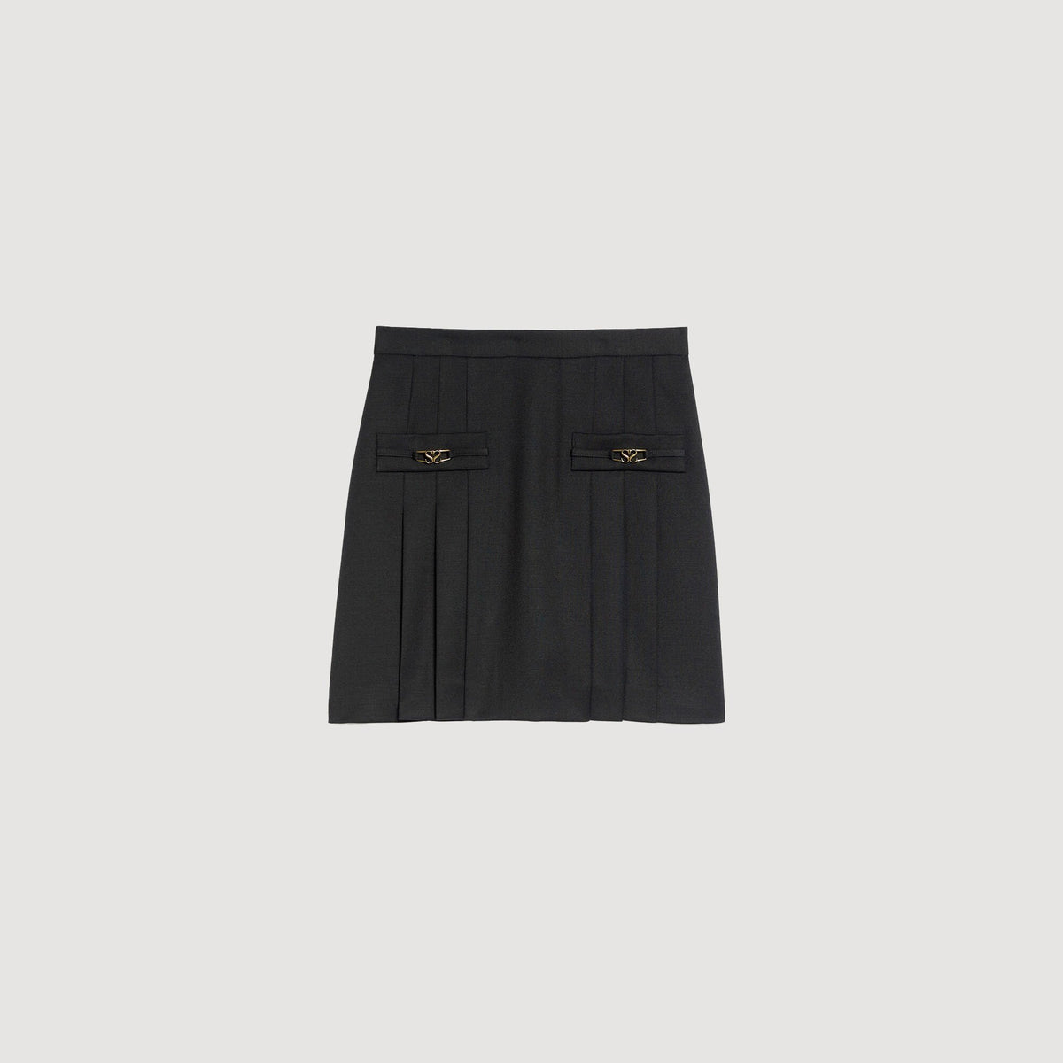 Sandro Mini skirt with stitched pleats