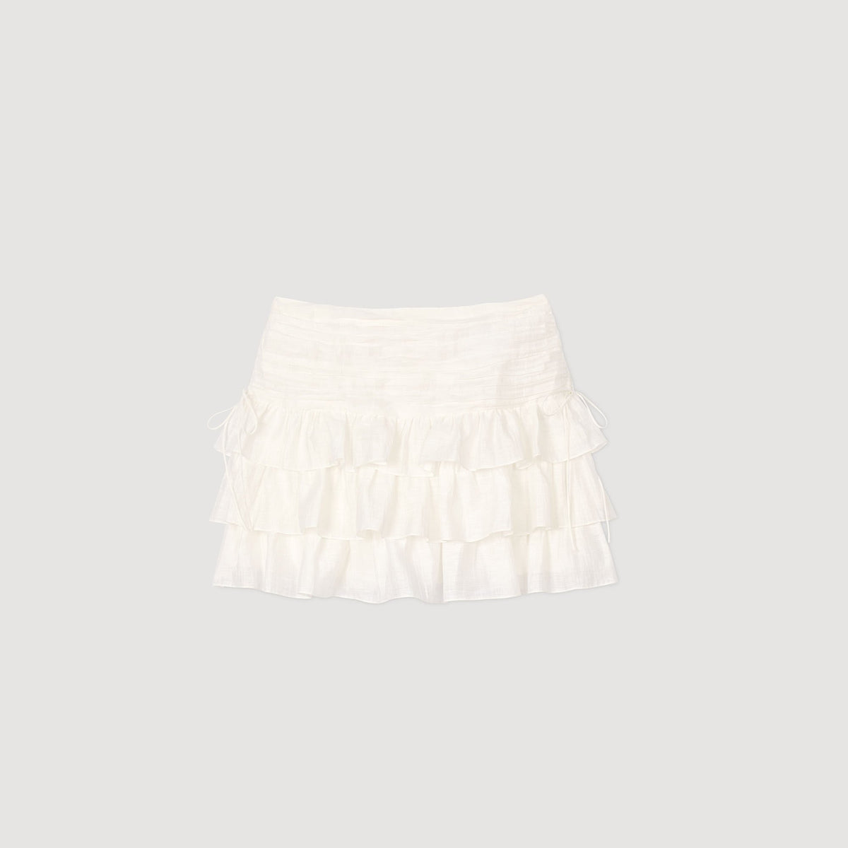Sandro Mini ruffled skirt