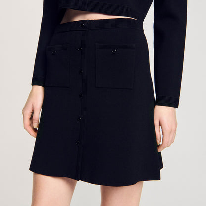 Sandro Mini knit skirt