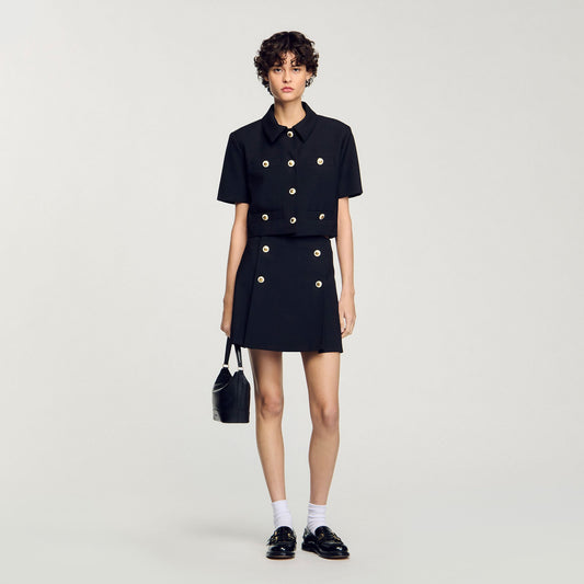 Sandro Mini pleated skirt