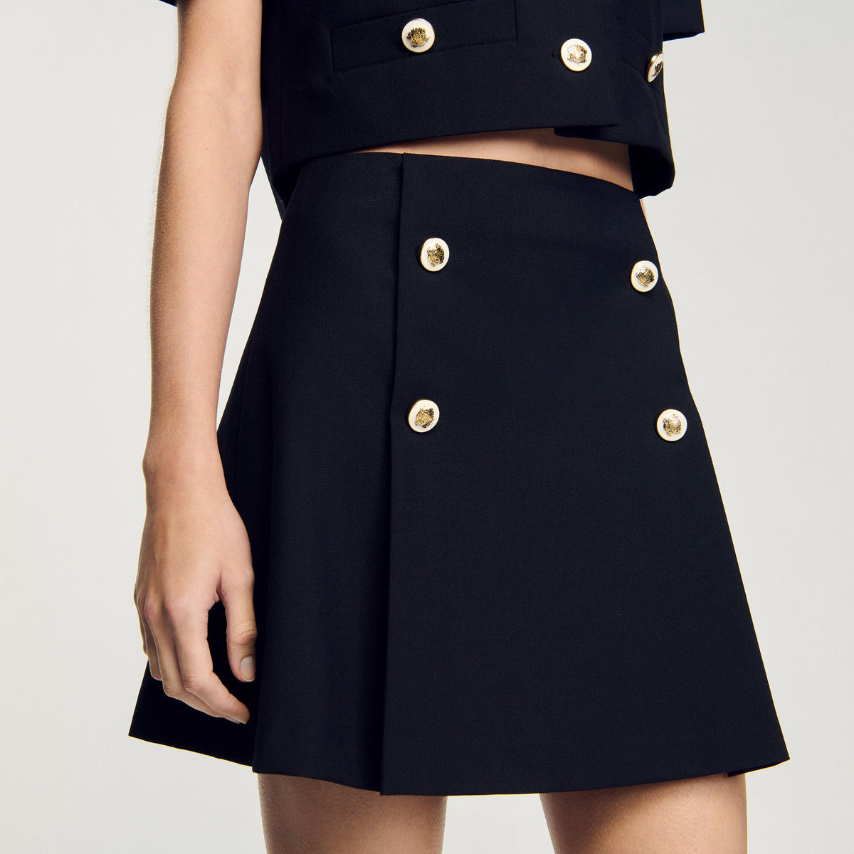 Sandro Mini pleated skirt