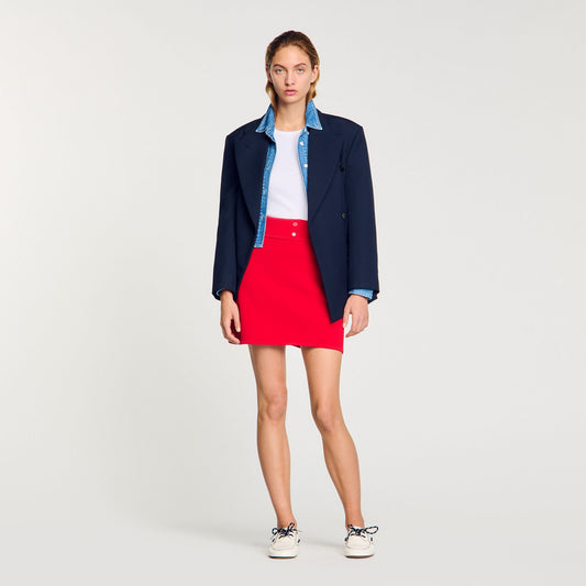 Sandro Mini knit skirt