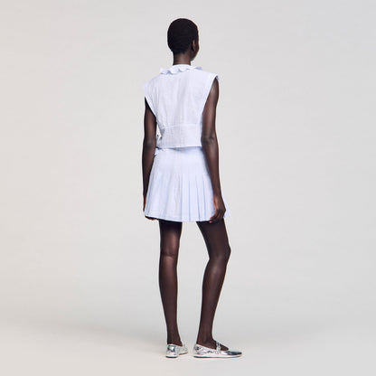 Sandro Mini striped skirt