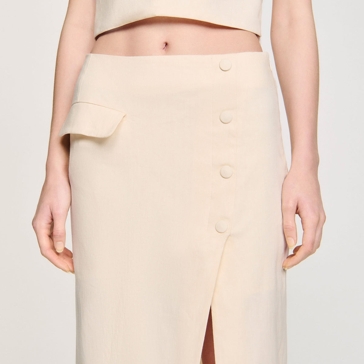 Sandro Maxi slit skirt