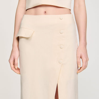 Sandro Maxi slit skirt