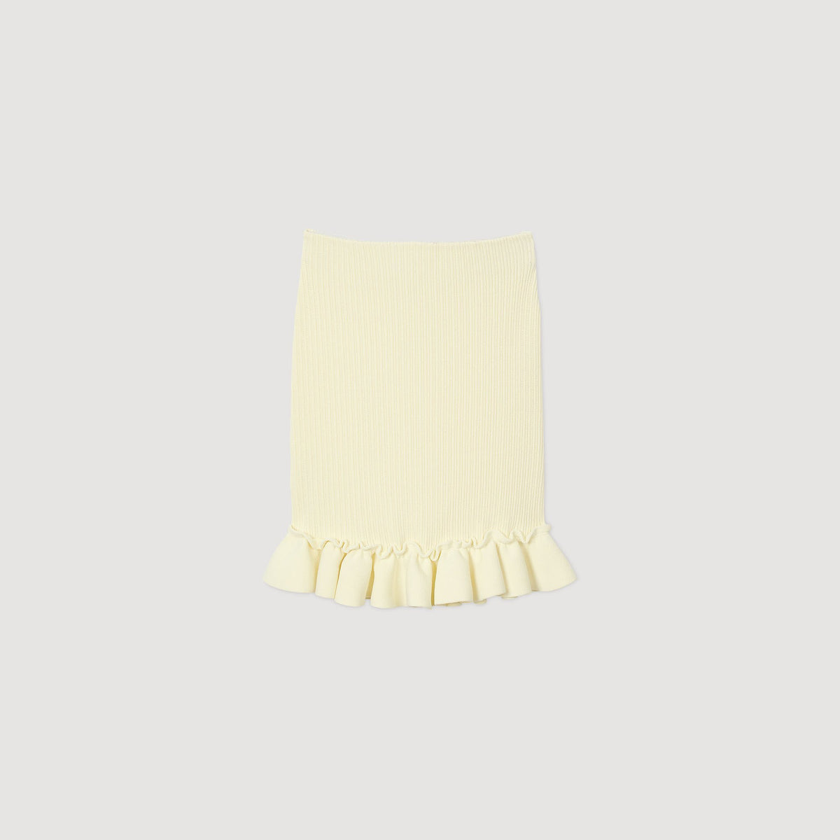 Sandro Knitted skirt with ruffle