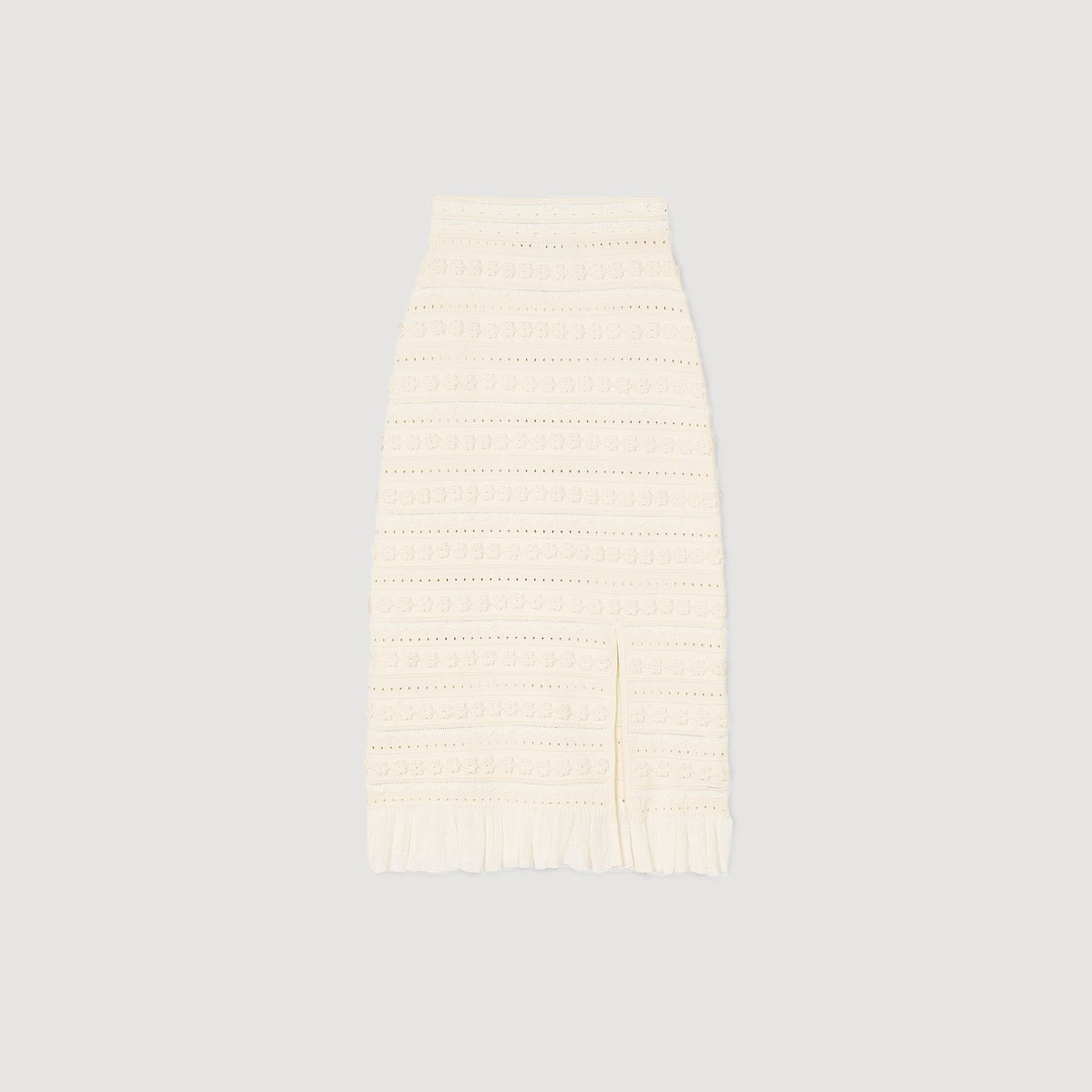 Sandro Maxi skirt with crochet detailing