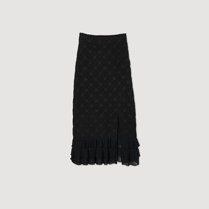 Sandro Knit midi skirt
