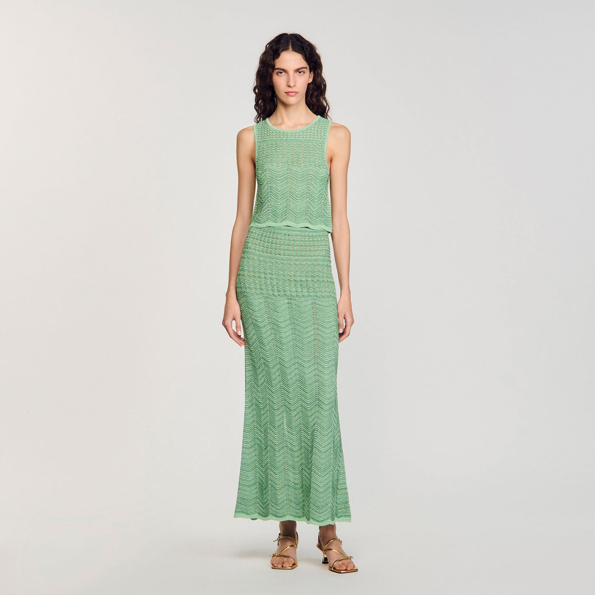 Sandro Maxi knit skirt