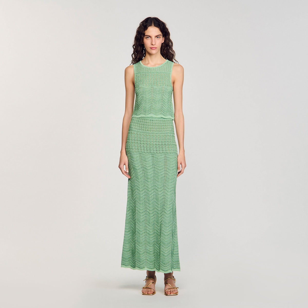 Sandro Maxi knit skirt