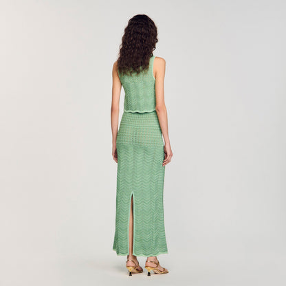Sandro Maxi knit skirt