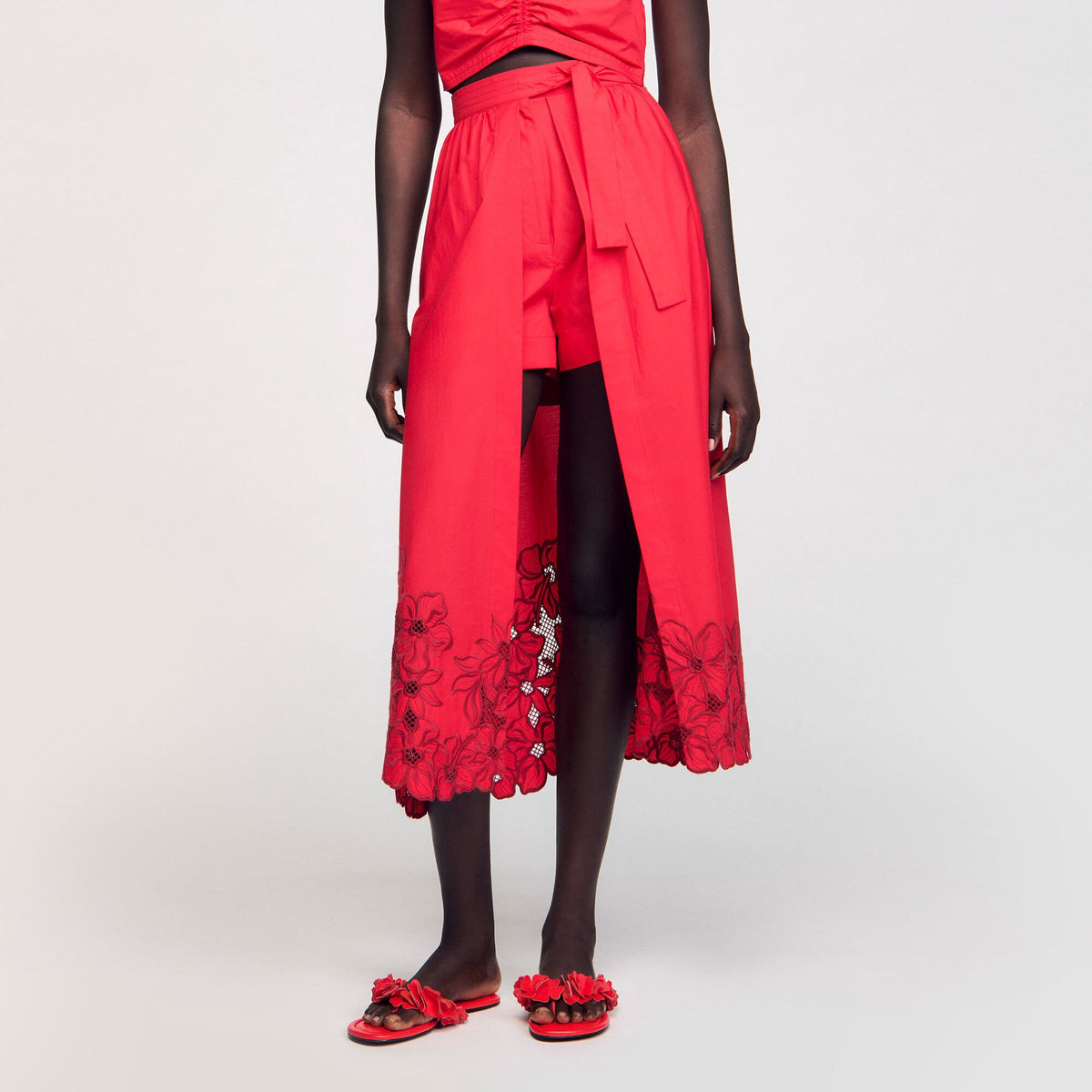 Sandro Floral skort