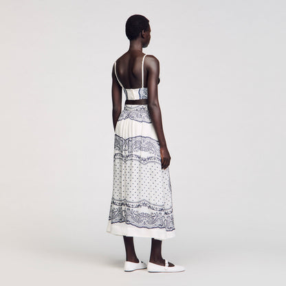 Sandro Bandana-motif skirt shorts
