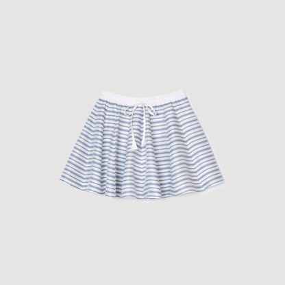 Sandro Spiral print skater skirt