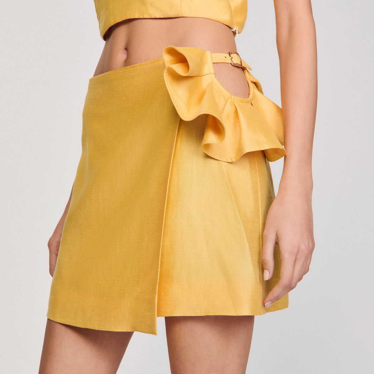 Sandro Mini skirt with ruffled detail