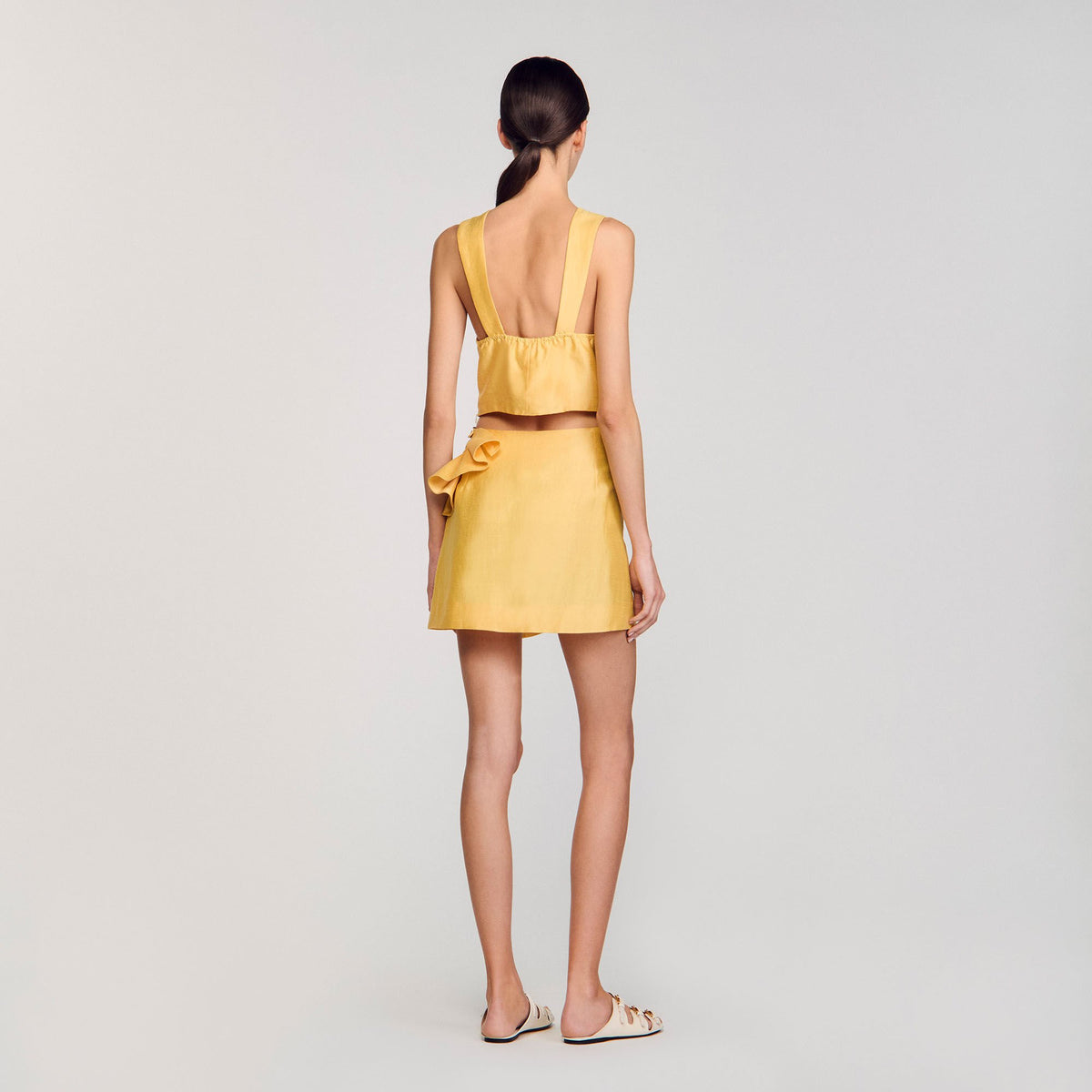 Sandro Mini skirt with ruffled detail