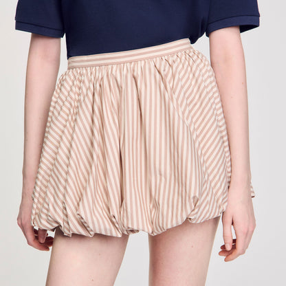 Sandro Striped bubble skirt