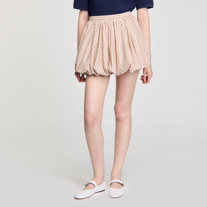 Sandro Striped bubble skirt