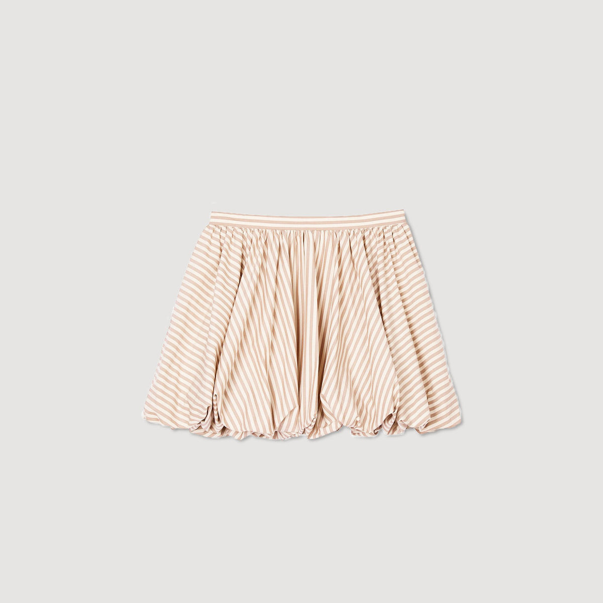 Sandro Striped bubble skirt