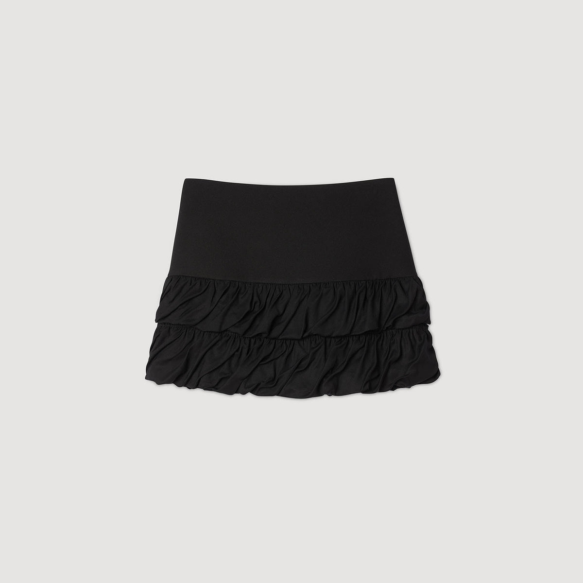 Sandro Mini ruffled skirt