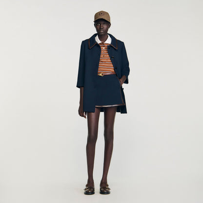 Sandro Mini skirt with leather bands