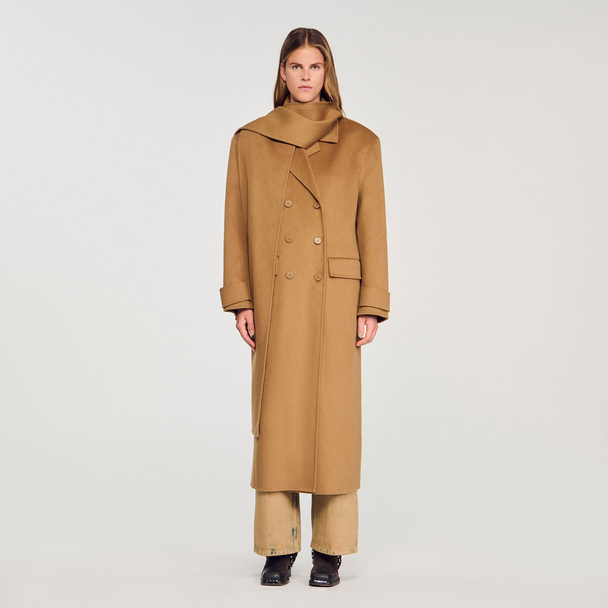 Sandro Oversized Wool Coat