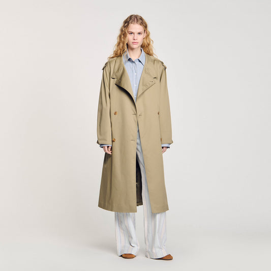 Sandro Belted trench coat