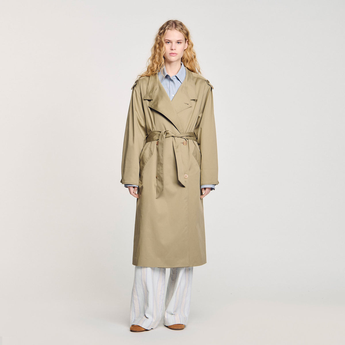 Sandro Belted trench coat