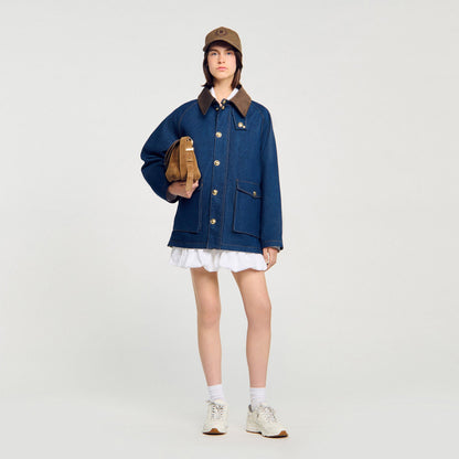 Sandro Denim workwear jacket