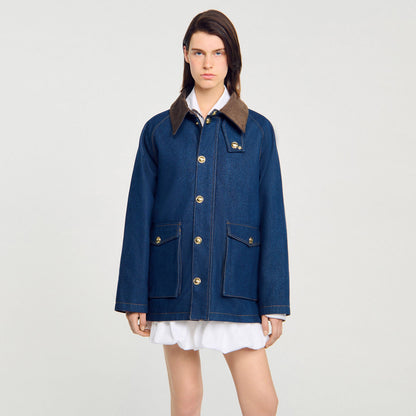 Sandro Denim workwear jacket