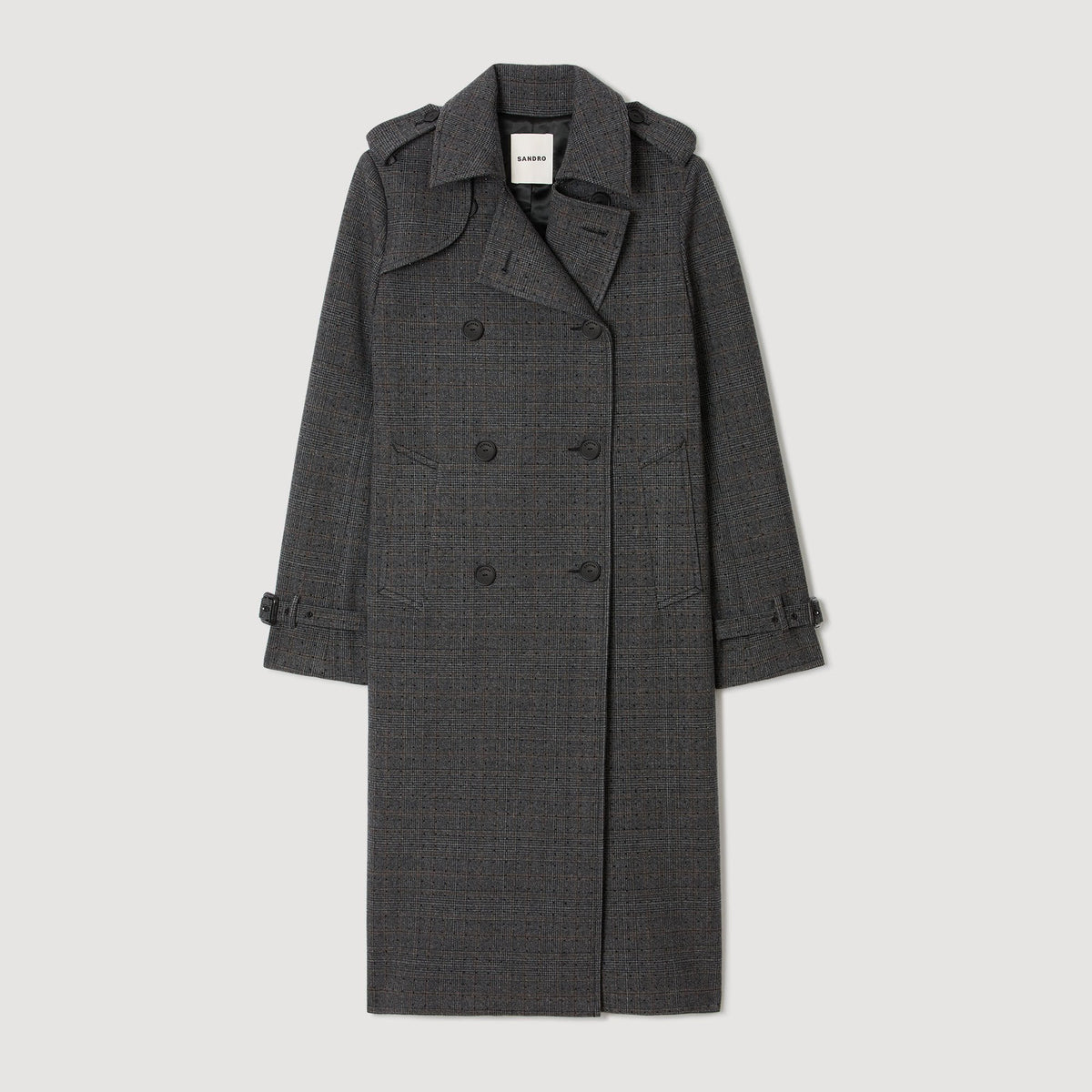 Sandro Rhinestone trench coat