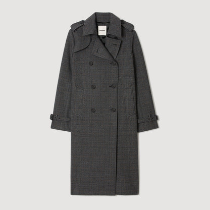 Sandro Rhinestone trench coat
