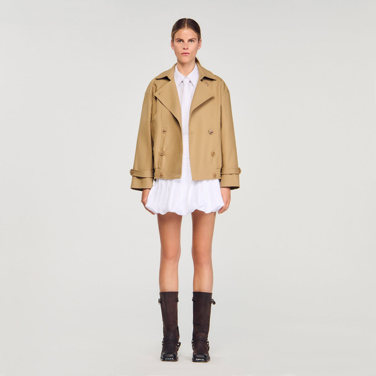 Sandro Short oversized trench coat