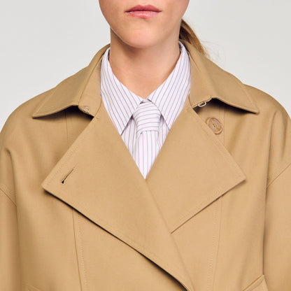 Sandro Short oversized trench coat